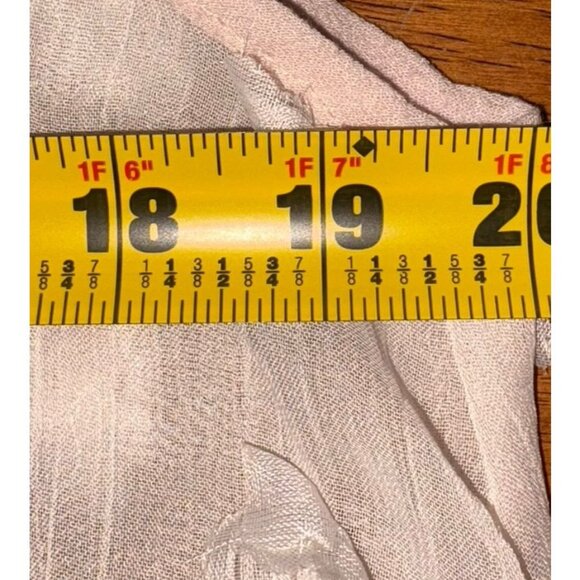 POL Sleeveless Lace Floral Applique Pink Ivory Top Size Small Oversized 20" p2p - Picture 8 of 9